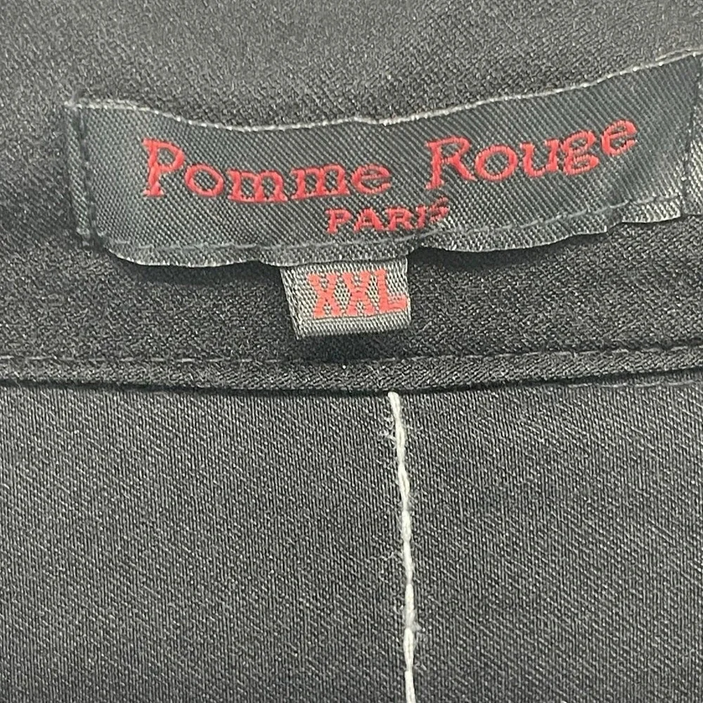 Pomme Rouge Paris Plus Size XXL Pullover Top Black Ship Graphic Travel Runway - Picture 4 of 8